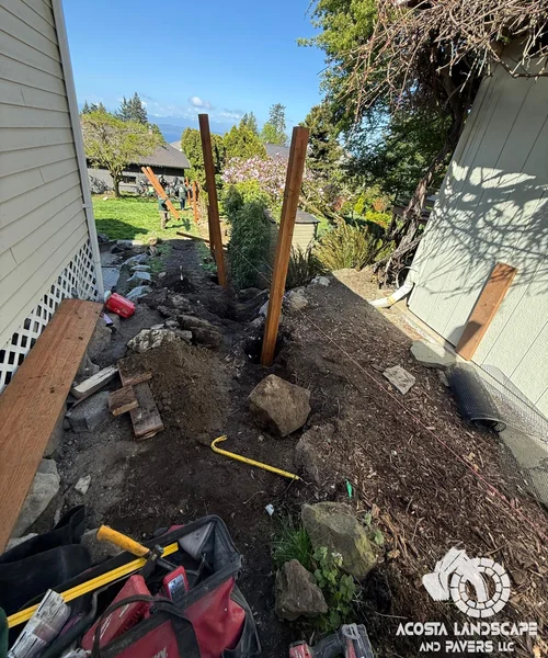 Full Perimeter Fence Replacement & Paver Access Ramp in Shoreline 